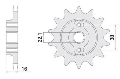 KRUMPLIARATIS PRIEKINĖ 525 15Z, DUCATI 916 944 996 1000 