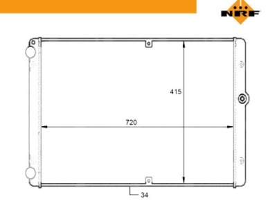 Nrf радиатор vw transporter 2,5tdi 98-03 фото №1