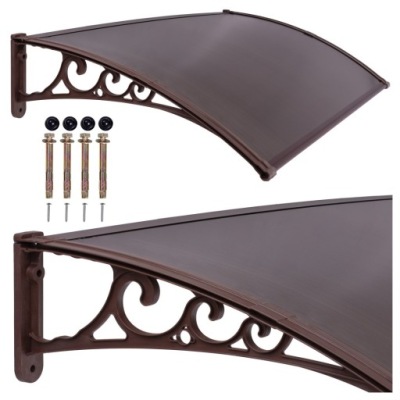 Daszek plastikowy Miko 100x150cm brązowy