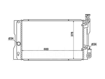 Pontiac vibe 2009 радиатор 164100t040 фото №1