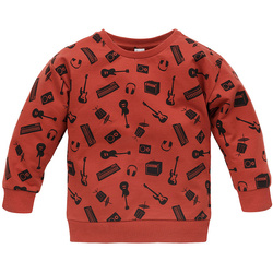 Bluza dresowa z długim rękawem dla chłopca Lets rock Pinokio