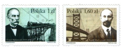 Fi 3598-3599 ** Polacy na świecie - Ernest Malinowski i Rudolf Modrzejewski