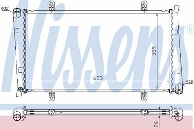 РАДИАТОР ВОДЫ NISSENS 65560A