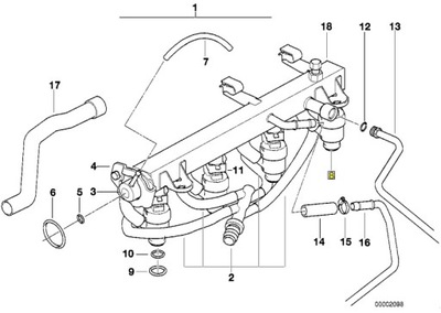 Bmw форсунка m44 e36 z3 фото №1