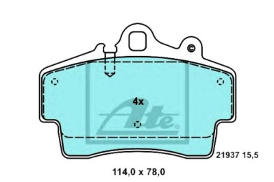 Гальмівні колодки гальмівні керамічні porsche boxster cayman фото №1