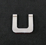 EMBLEMAT LITERA LITERKA SAMOPRZYLEPNA CHROM U