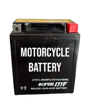 BATTERY ZELOWY YTX7L-BS GEL 6AH 12V RIGHT PLUS FOR MOTORCYCLE  