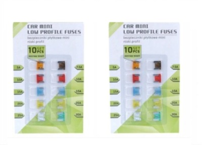 Автомобильные предохранители mini niski профиль 20szt фото №1