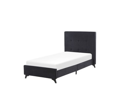 Łóżko tapicerowane stelaż 90x200 czarne