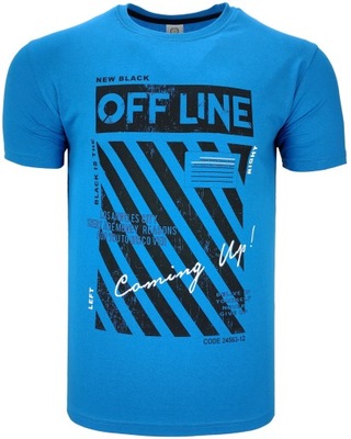 Koszulka męska t-shirt OFF LINE T1351 r. L