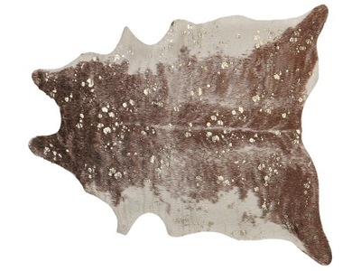 Dywan ekoskóra sztuczna sierść 130x170 brązowy