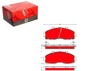 ZAPATAS DE FRENADO KIA PARTE DELANTERA PREGIO TRW  