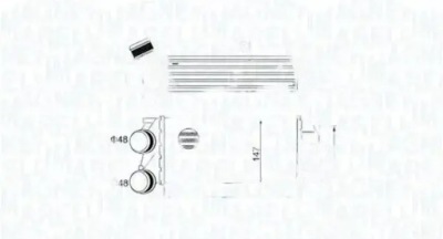 Радіатор повітря інтеркулер 351319204920 фото №1