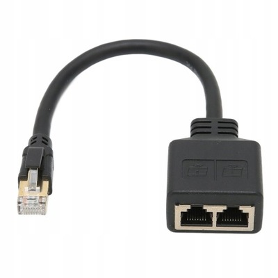 ROZGAŁĘZIACZ SPLITTER ETHERNET 2 GNIAZDA RJ45
