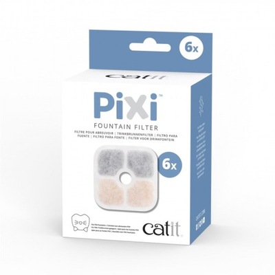 Catit Filtr do poidła fontanny Pixi Fountain 6szt