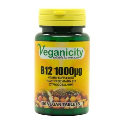 Witamina B12 1000ug 90 tab. Veganicity