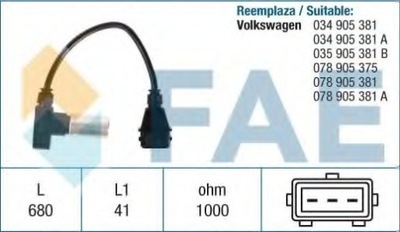 SENSOR REVOLUCIONES DE EJE KORB. AUDI  