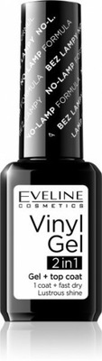 Eveline lakier winylowy+top coat 2w1 Vinyl Gel 200