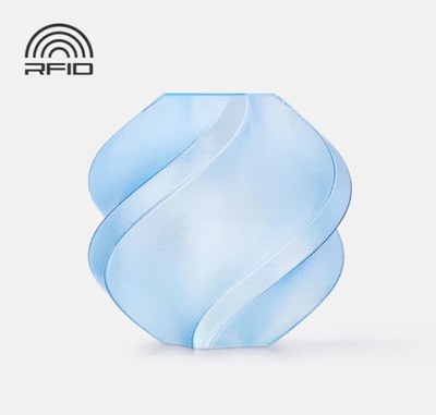 Filament Bambu Lab PETG Translucent, 1kg, kolor: jasny niebieski light blue