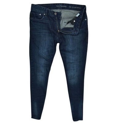 CALVIN KLEIN Jeansy Męskie Slim Straight W30 L30