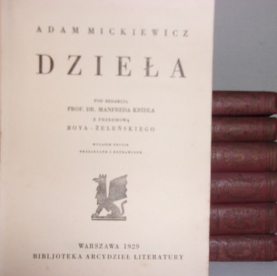 Dzieła zestaw 7 książek 1929 r.