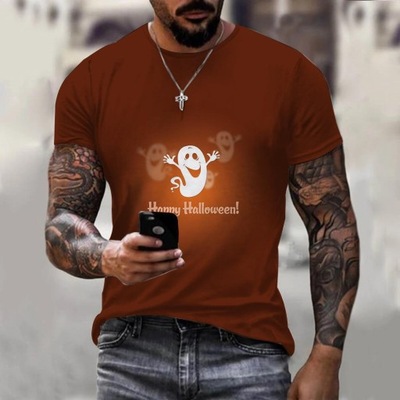 T-SHIRT CON DYNIA HALLOWEENOWY DRUK DIGITAL CON BREVE  