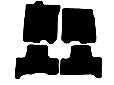 ALFOMBRILLAS GAMUZA NEGRO PARA TOYOTA FJ CRUISER 2006-2016  