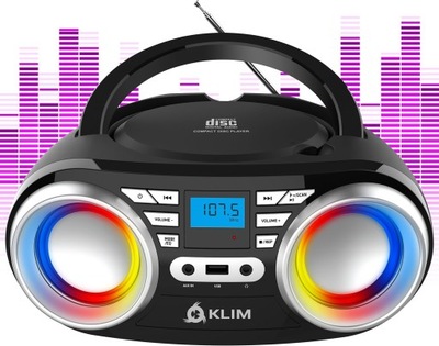 Boombox Klim Boombox B3 CD FM Bluetooth LED