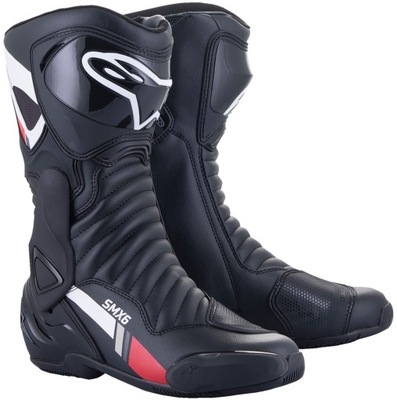 BATAI MOTOCIKLINIAI SPORTINIAI ALPINESTARS SMX-6 V2 JUODAS BALTAS 46 