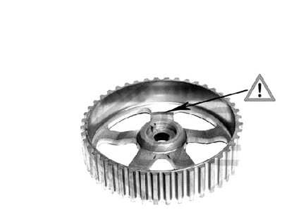 Колесо вала розподільного валу renault 1.9 dti dci f9q metalcaucho фото №1