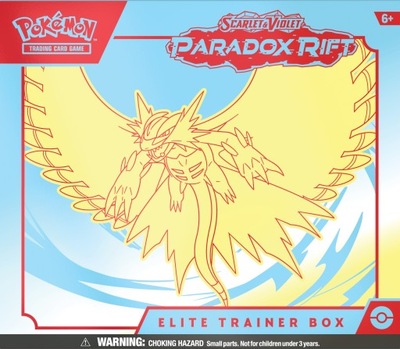 Pokemon Paradox Rift Roaring Moon Pusty Elite Trainer Box OPIS !!!