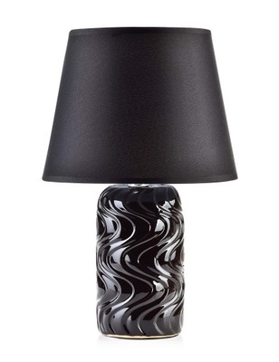 LAMPA STOŁOWA lampka nocna DO SALONU czarna 8294