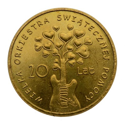 2 złote 2012 - WOŚP - 20 lat