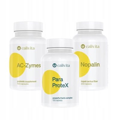 PARAPROTEX AC ZYMES NOPALIN calivita kuracja DETOX
