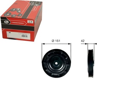 Шків колінчастого вала колінчастого nissan primastar opel m фото №1