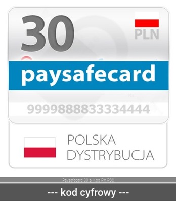Paysafecard 30 zł Kod Pin PSC