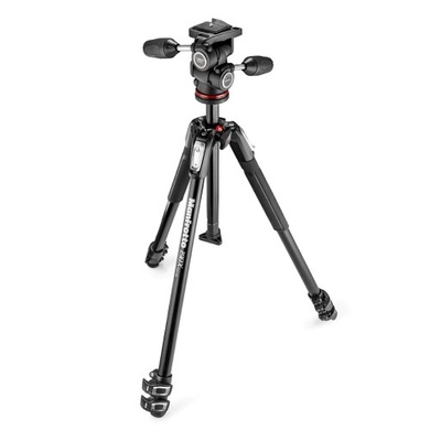 Manfrotto MT190X3-3W1 + MH804-3W FABRYCZNIE NOWY