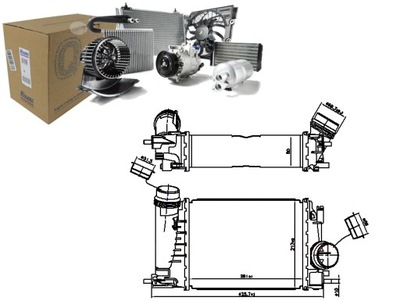Интеркулер радиатор воздуха впускной renault captur i grand фото №1