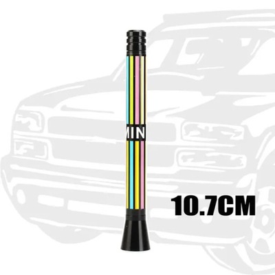 7CM 12CM PERSONALIZ DIBUJO DLUGI/KROTKI ANTENA EMISORA DE RADIO PARA MINI COOPER S  