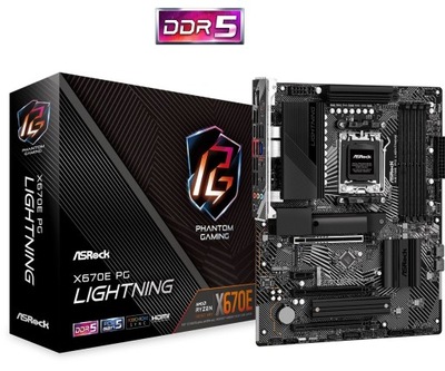 Płyta główna X670E PG LIGHTNING AM5 4DDR5 HDMI