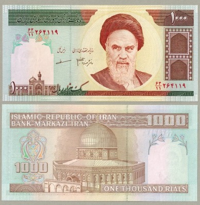 Iran 1000 Rial 2007 P-143f UNC