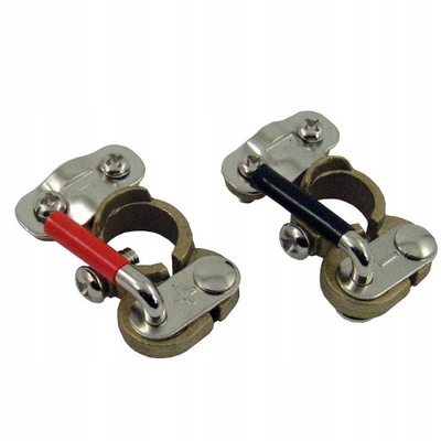 Клеми акумулятор + / - plus / minis mosiężne самозатискні фото №1