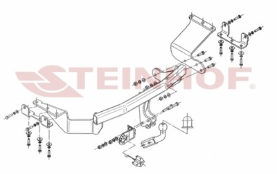 TOW BAR TOW BAR MITSUBISHI OUTLANDER / CITROEN C-CR  