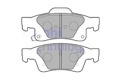 DELPHI КОЛОДКИ ТОРМОЗНЫЕ ЗАД JEEP GRAND CHEROKEE GRAND CHEROKEE IV VW