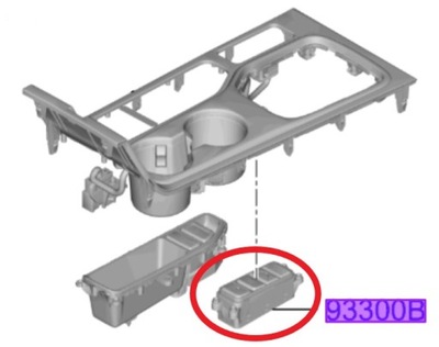 Набір кнопок консолі центральної hyundai tucson фото №1
