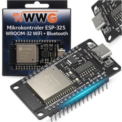MIKROKONTROLER ESP-32S WROOM-32 WiFi + Bluetooth KOMPATIBYLNY Z ARDUINO ESP