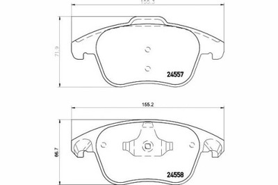 TEXTAR КОЛОДКИ ГАЛЬМІВНІ CITROEN ПЕРЕД C4 PICASSO 0