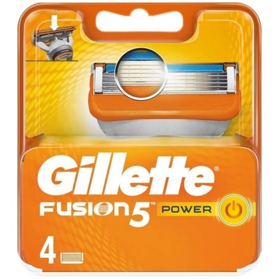 GILLETTE Fusion 5 Power Zapasowe Ostrza Wkłady 4szt