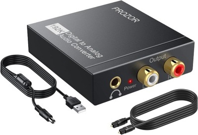 PRZETWORNIK CYFROWY DAC SPDIF TOSLINK PROZOR DAC001