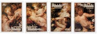 Aitutaki Mi 623-626 ** Malarstwo